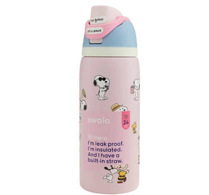 Owala Peanuts FreeSip Insulated Water Bottle - 24 oz