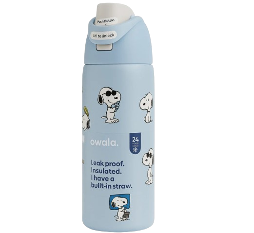 Owala Peanuts FreeSip Insulated Water Bottle - 24 oz