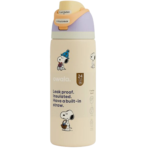Owala Peanuts FreeSip Insulated Water Bottle - 24 oz